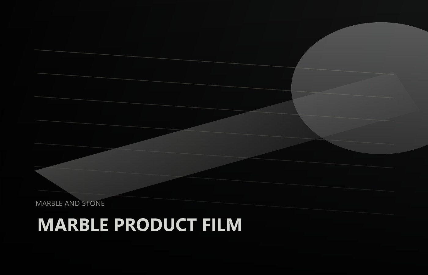 Abstract cinematic placeholder for marble product film
