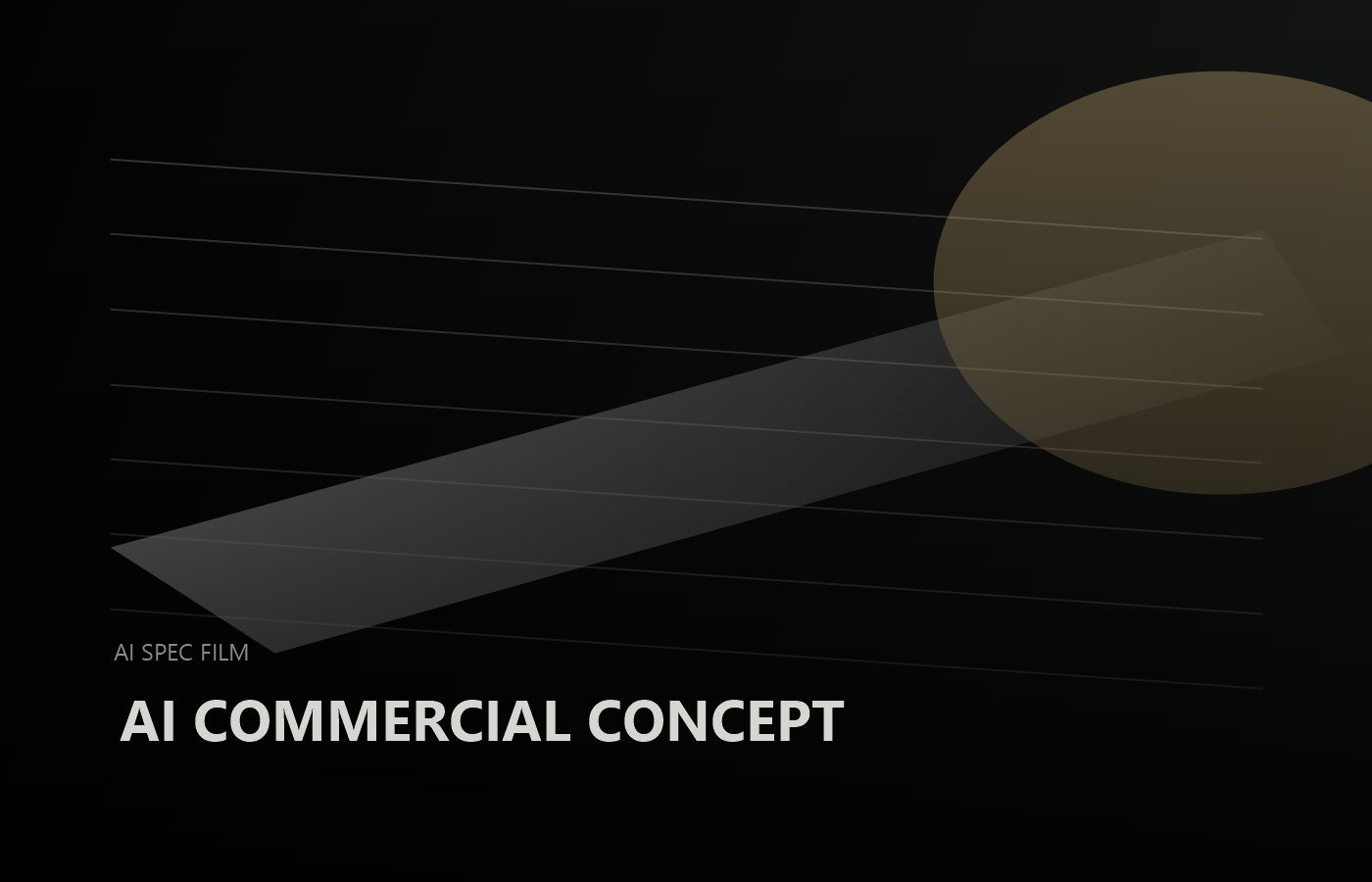 Abstract placeholder for AI cinematic headphone commercial