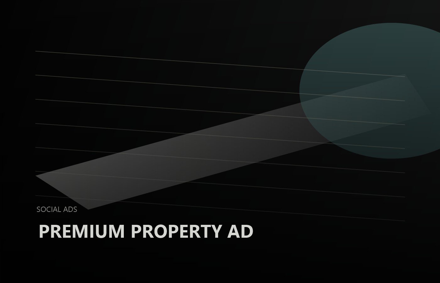 Abstract placeholder for premium property social ad